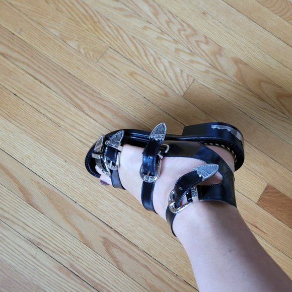 Toga Pulla black four buckle sandals - Picture 5 of 6